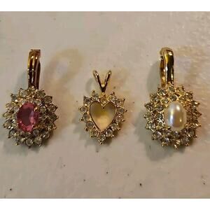 Lot Of 3 Pendants - No Necklace